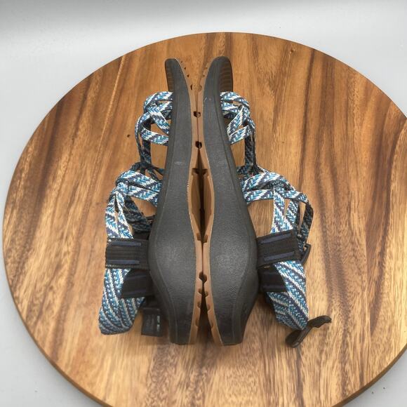 Chaco Z/Cloud X2 Sandals Womens 8 Blue Strappy Sport Sandals Walking Outdoor - Picture 6 of 8